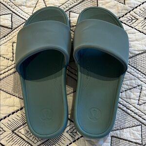 Lululemon Green Slide Sandals